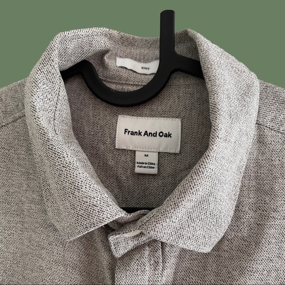 Frank & Oak Button Down — Heather Grey - Picture 3 of 4
